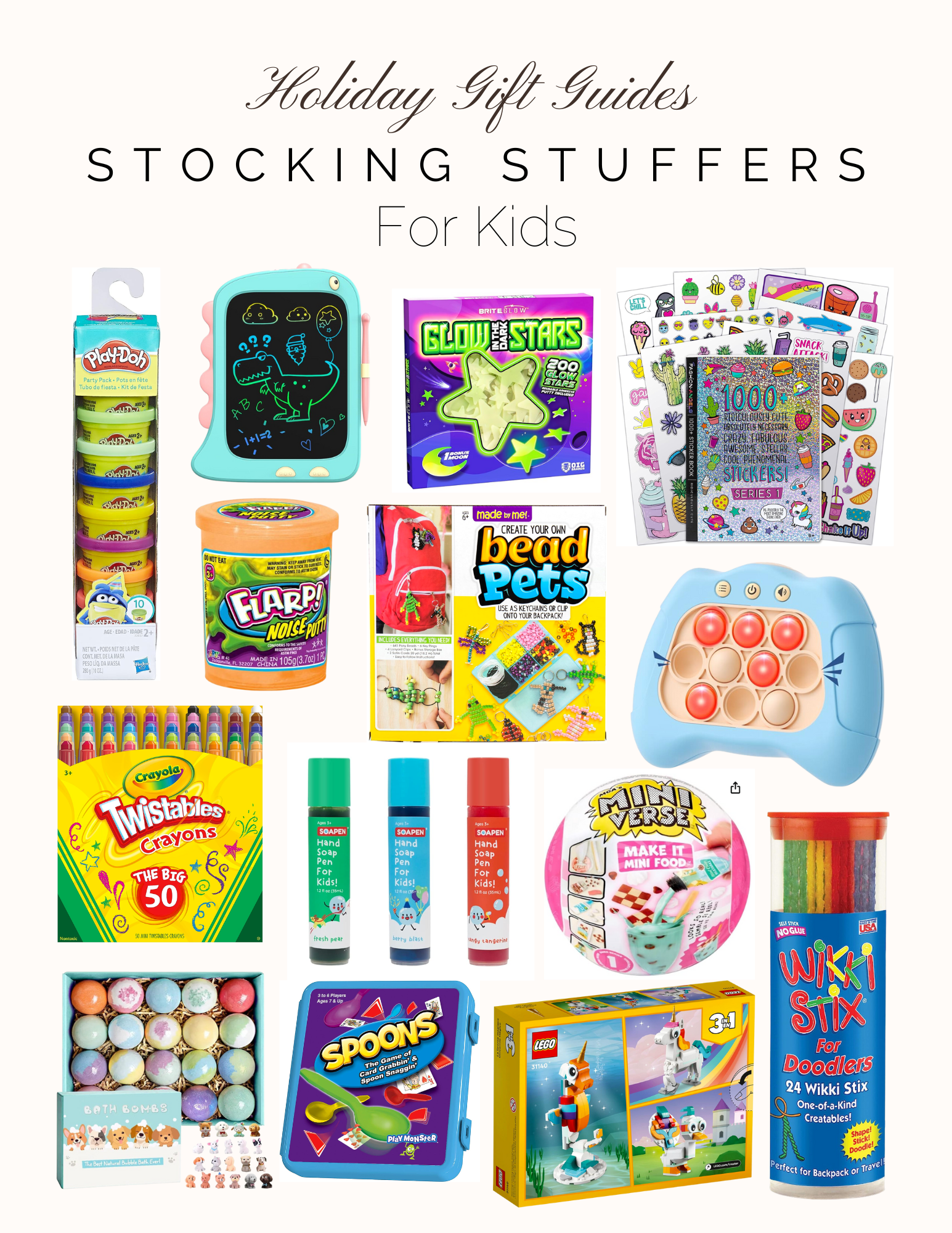 Stocking Stuffers for Everyone - For Her, For Him, For Kids & For